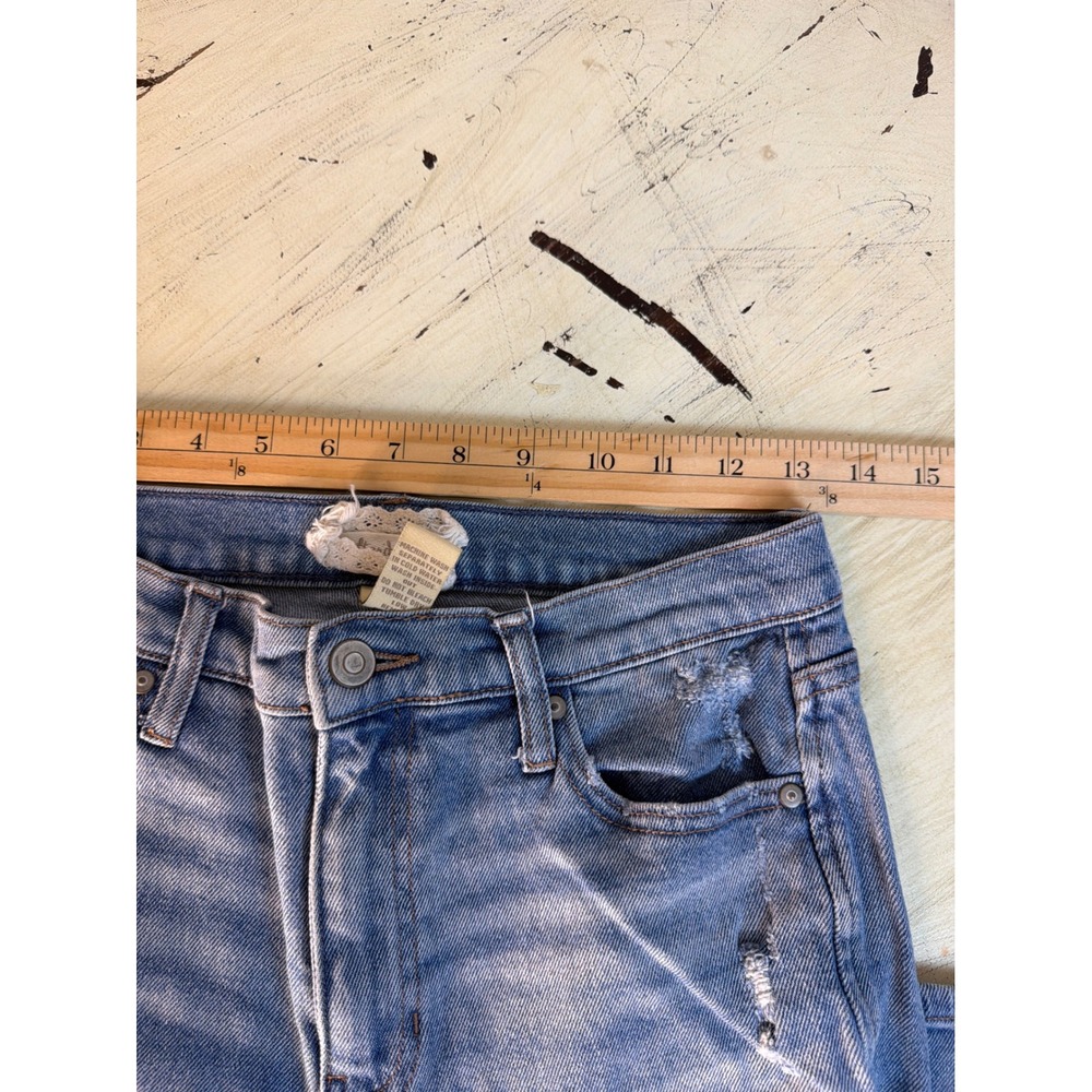 Altar'd State Flare Jeans Women 28/7 Light Wash Distressed High Rise Boho - Picture 6 of 7